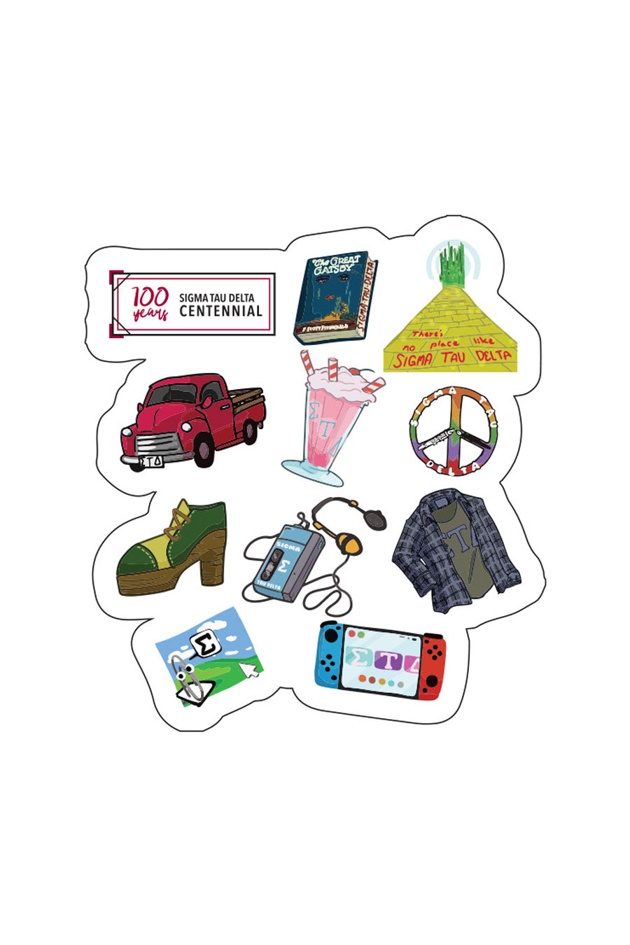 ΣΤΔ through the Decades Collage - Sticker