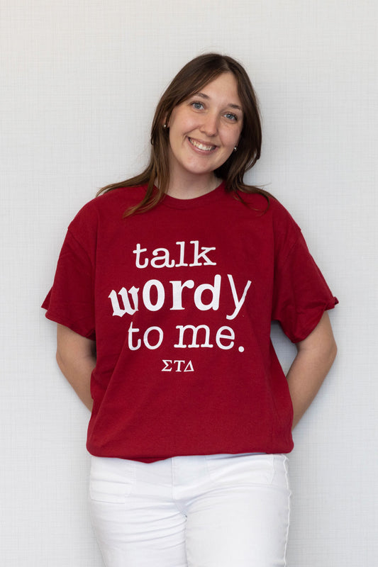 Talk Wordy Tee (Multiple Colors Available)