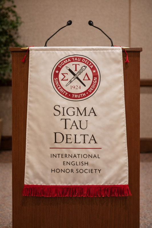Sigma Tau Delta Satin Banner
