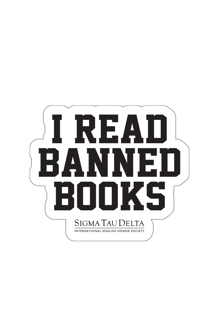 Banned Books Collegiate Sticker