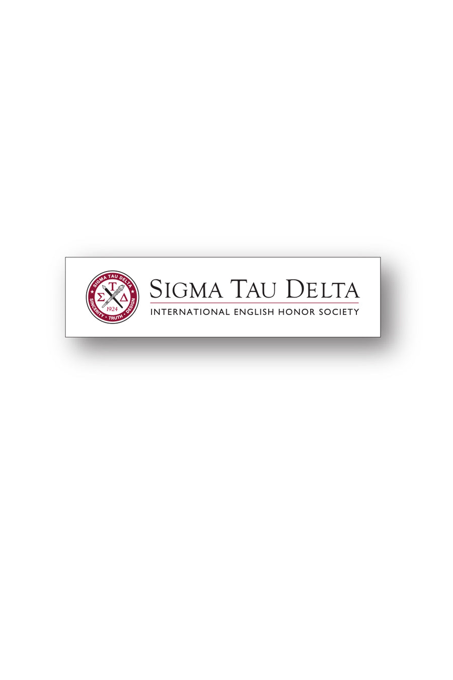 Sigma Tau Delta Logo Sticker