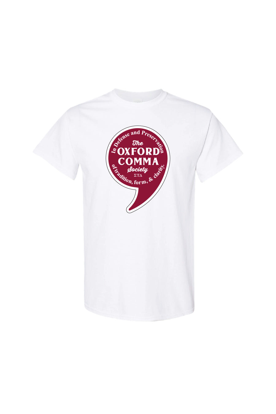 Oxford Comma Tee (Multiple Colors Available)