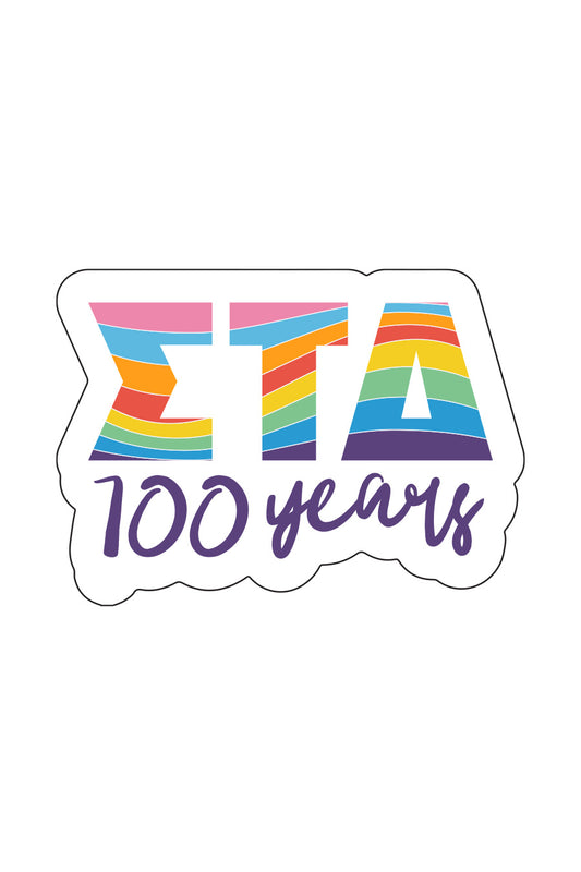 Sigma Tau Delta 100 Years Pride Sticker