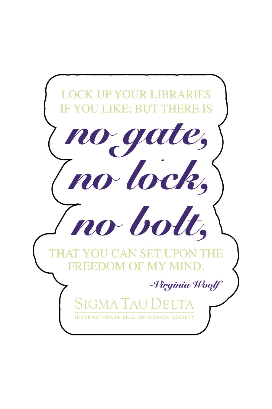 Lock Up Sticker