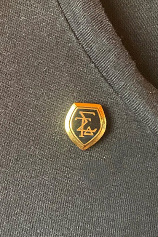 Black Greek Letter Pin