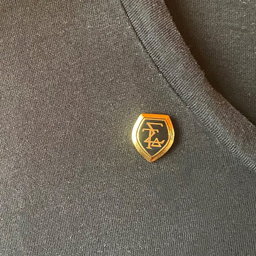 Black Greek Letter Pin